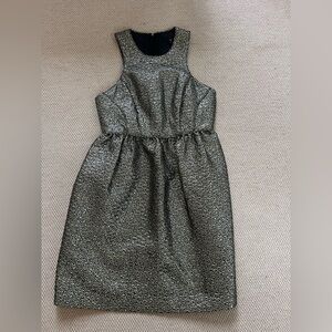 Tibi Gold and Black Cocktail Dress small